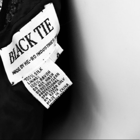 NEIMAN MARCUS Black Tie Beaded Formal Dress - Picture 6 of 10